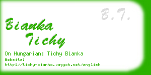 bianka tichy business card